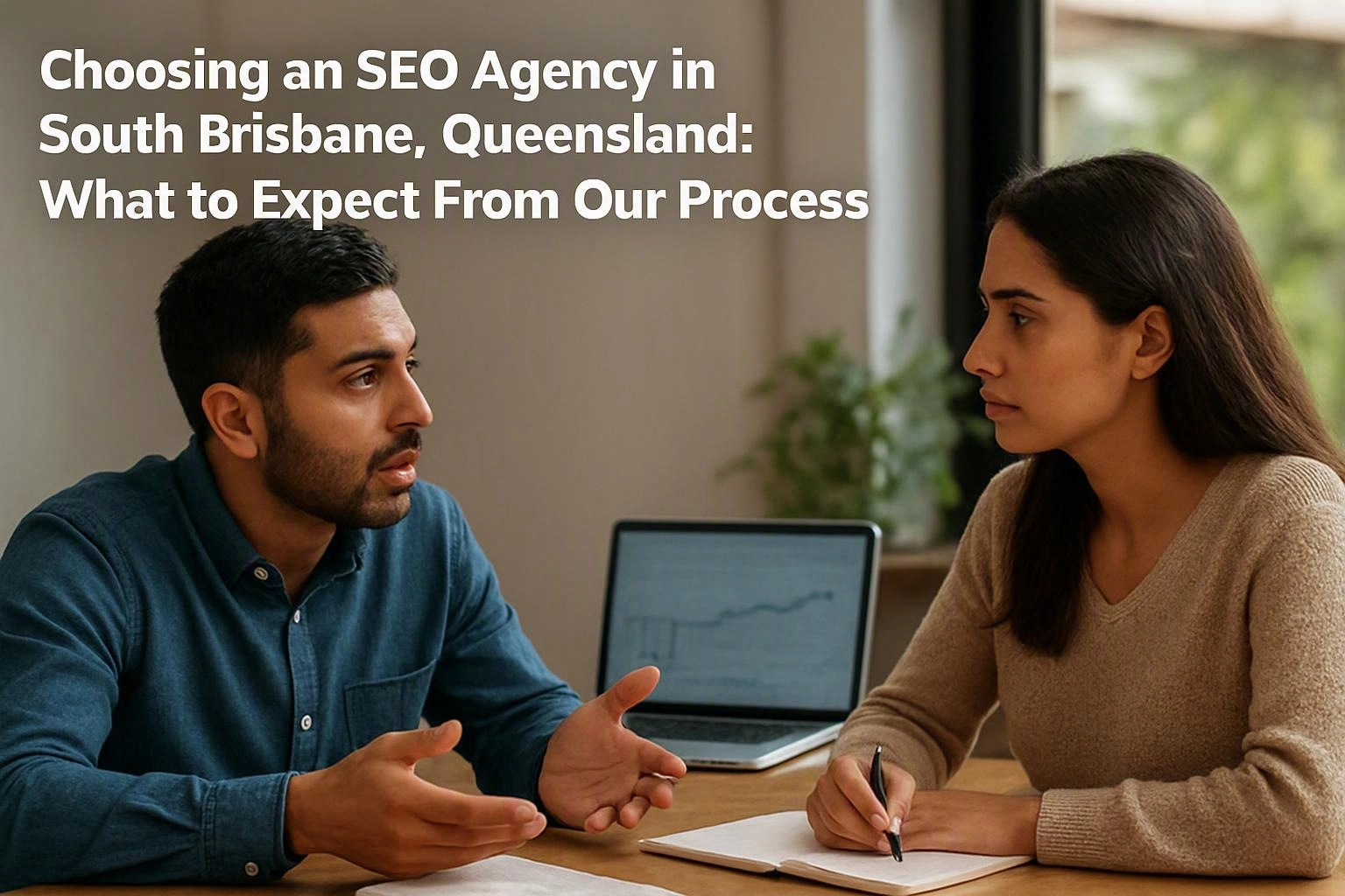 Comparison graphic contrasting an SEO agency's structured process with a typical provider's approach